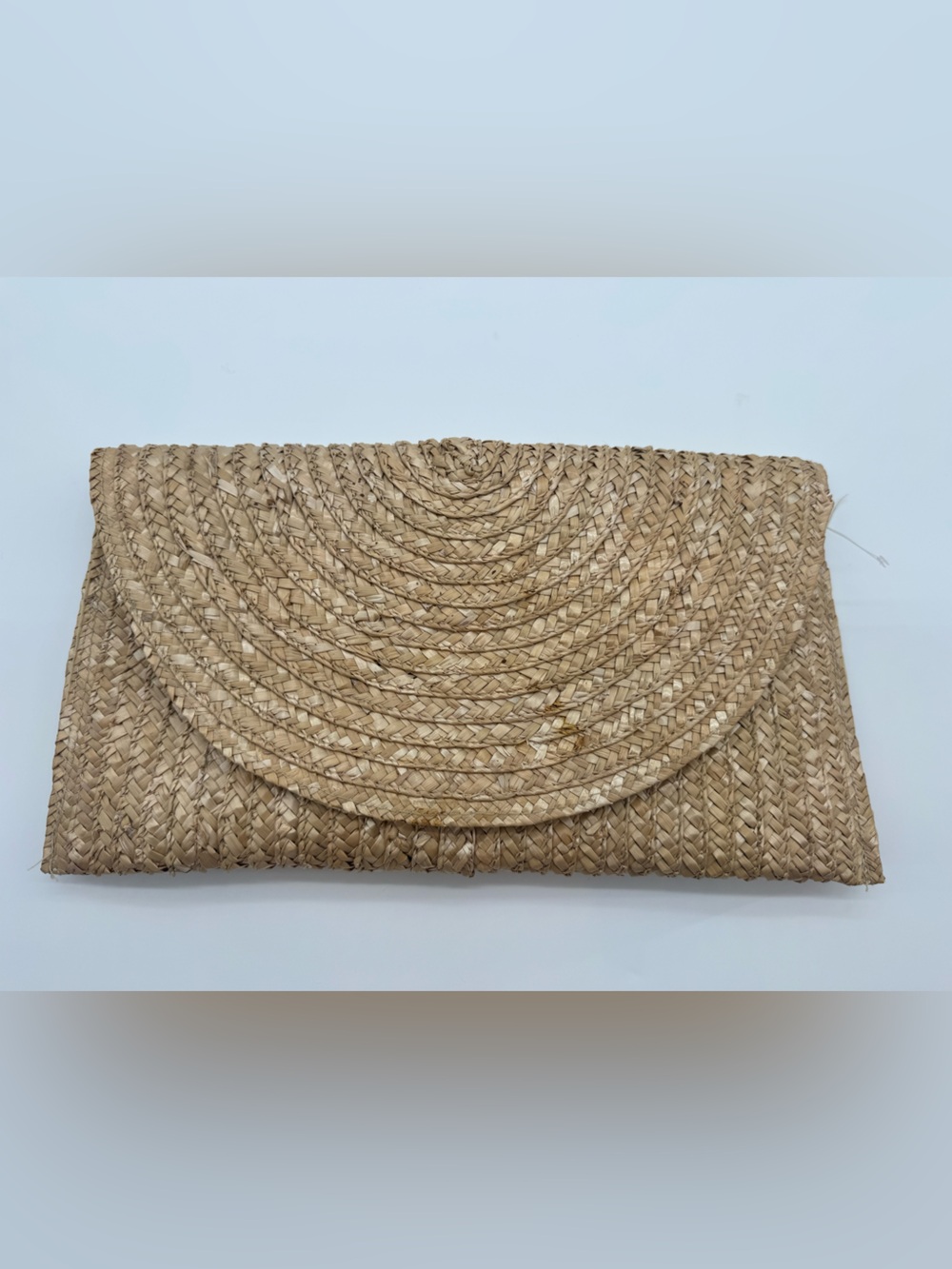 Shiraleah Woven Straw Envelope Clutch in Natural